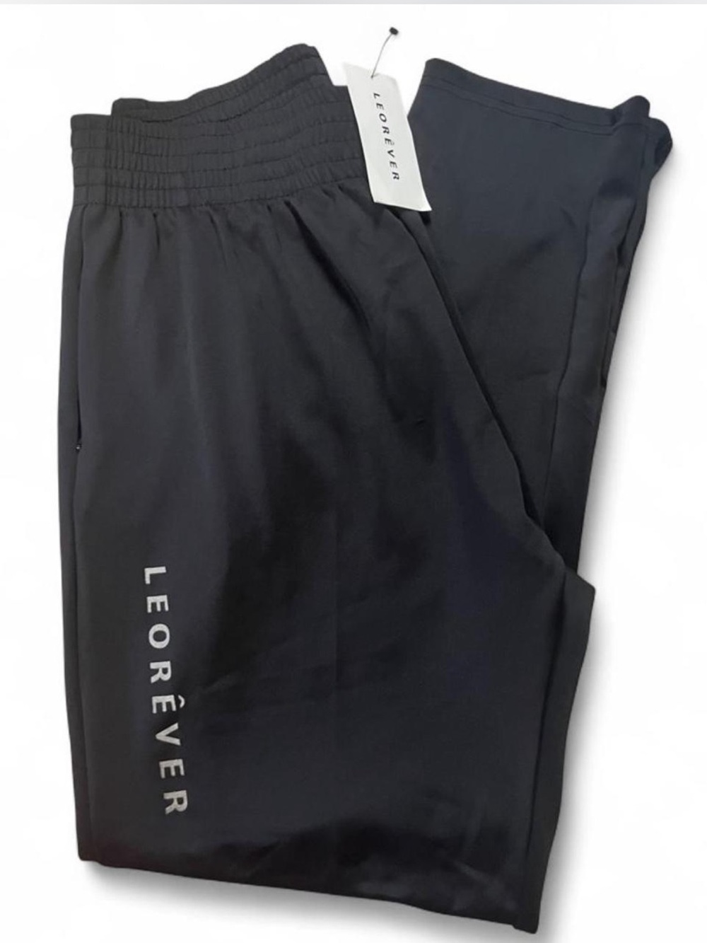 Leorêver Black Luxury Athletic Jogger Pants NWT Made In USA Men’s Size XL